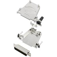TRU COMPONENTS TCDTZF25DMPK 7708992 D-sub male connectorset 180 ° Aantal polen: 25 Soldeerkelk 1 stuk(s) - thumbnail