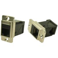 Cliff RAFT metaal Dualslim Cat6 CSK CP30752M Adapter, inbouw Nikkel, Zwart 1 stuk(s) - thumbnail