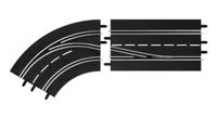 Carrera racebaanonderdeel rijbaanwisselcurve links 1:24 - thumbnail