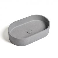Waskom Ideavit Idea.Form 60x35x12 cm Ovaal Beton Grijs - thumbnail
