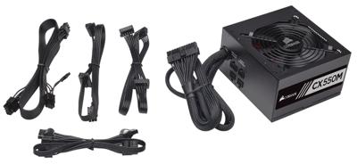 Corsair CX550M power supply unit 550 W 20+4 pin ATX ATX Zwart Corsair CX550M power supply unit 550 W 20+4 pin ATX ATX Zwart