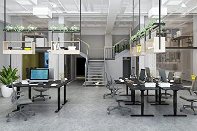 Digitus Zit-sta-bureauframe Elektrisch in hoogte verstelbaar Hoogte: 620 tot 1270 mm (b x d) 1700 mm x 680 mm Zwart DA-90434 DA-90434