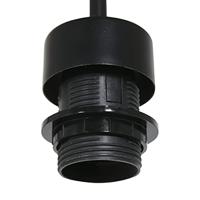 Steinhauer Hanglamp Sparkled light 8155 zwart grijs linnen kap - thumbnail