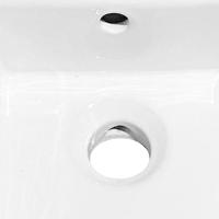 Wasbak 48x25x15 cm keramiek wit - thumbnail