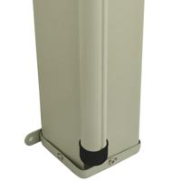 Tuinscherm uittrekbaar 160x300 cm crèmekleurig - thumbnail