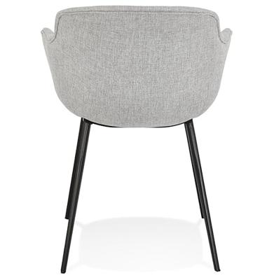 ALTEREGO RIGA Stoel met armleuningen - Grijs