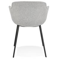 ALTEREGO RIGA Stoel met armleuningen - Grijs - thumbnail