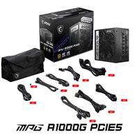 Voedingsbron MSI MPG A1000G PCIE5 1000 W 80 Plus Gold - thumbnail