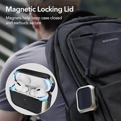 ESR Orbit Hybrid HaloLock Beschermhoes voor oplaadcase Geschikt voor (koptelefoon): In Ear koptelefoon Titaan