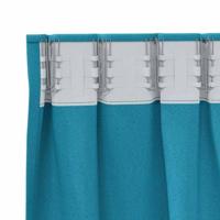 VidaXL Zwart-out gordijnen met ringen 2 pcs turquoise 225 x 140 cm - thumbnail