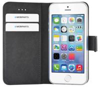 Premium Wallet TPU Case Apple iPhone 5 - Smartphonehoesje - Booktype - PU leer - inclusief pashouder - zwart - thumbnail