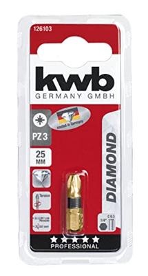 Bit Diamond 25 mm pozidrive Nr. 3 kaart KWB - Kwb