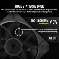 Corsair RS140 MAX Computer behuizing Ventilator 14 cm Zwart 2 stuk(s) - thumbnail