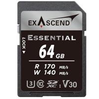 EXASCEND Essential UHS-I SD card(V30) 64GB Read 170 MB/s Write 140 MB/s - thumbnail
