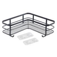 Metaltex Doucherek 25x25x13 cm Zwart/Metaal - thumbnail