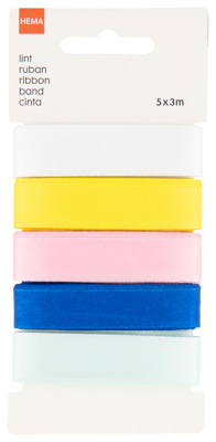 HEMA Sierlint - Satijn - 5 Stuks