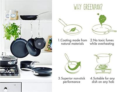 Greenpan torino deksel 28cm glas