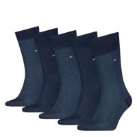 Tommy Hilfiger Sokken Giftbox Heren Herringbone Dot 5-pack Navy-39/42 - thumbnail
