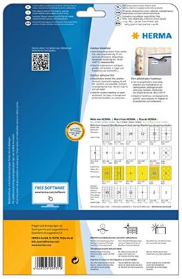 Herma 9531 Folie-etiketten 45.7 x 21.2 mm Polyethyleen folie Wit 480 stuk(s) Permanent hechtend Laser (kleur), Laser (zwart/wit), Kopiëren (kleur), Kopiëren Herma 9531 Folie-etiketten 45.7 x 21.2 mm Polyethyleen folie Wit 480 stuk(s) Permanent hechtend Laser (kleur), Laser (zwart/wit), Kopiëren (kleur), Kopiëren