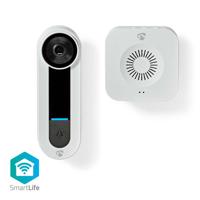 Nedis WIFICDP40CWT Smartlife Videodeurbel Wi-fi Netvoeding 1536x1536 Cloud Opslag (optioneel) / Microsd (niet Inbegrepen) / Onvif Ip65 Met Bewegingssensor Wit - thumbnail