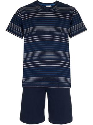 Pastunette Shortama met V-hals blauw