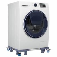 VidaXL Wasmachinebasis grijs 66 x 66 x 12 cm roestvrij staal - thumbnail