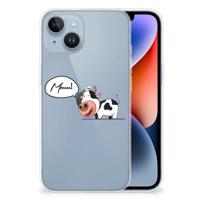 Apple iPhone 14 Telefoonhoesje met Naam Cow - thumbnail