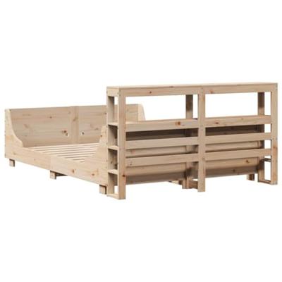 Bedframe zonder matras massief grenenhout 120x200 cm
