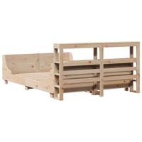 Bedframe zonder matras massief grenenhout 120x200 cm - thumbnail