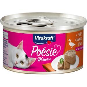 Vitakraft Poésie mousse met eend natvoer kat (12 x 85 g) Per verpakking Vitakraft Poésie mousse met eend natvoer kat (12 x 85 g) Per verpakking