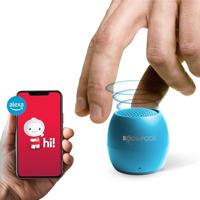 Boompods Zero Talk Bluetooth luidspreker Amazon Alexa geïntegreerd, Handsfree-functie, Stootvast, Waterafstotend Blauw - thumbnail