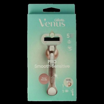 Gillette Venus deluxe smooth sensitive rosegold razor 1 Stuks