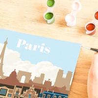 Ravensburger creart schilderen op nummer - kleurrijk parijs - thumbnail