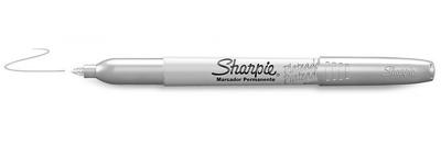 Sharpie permanente marker metallic, fijne punt, zilver
