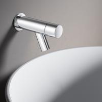 Fonteinkraan Hotbath Dude 1-knop Inbouw Wand 11.4 cm Geborsteld Nikkel - thumbnail