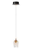 Lucide BERLIANE - Hanglamp - Ø 12 cm - LED Dimb. - 1x4W 2700K - Met vervangbare LED-module - Transparant | Essential - thumbnail