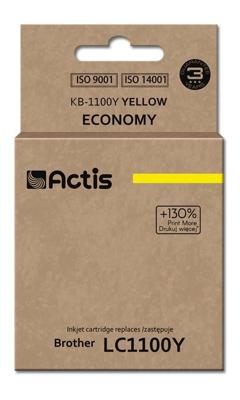Actis KB-1100Y inkt (vervangt Brother LC1100Y/980Y; standaard; 19 ml; geel)
