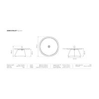 Houe Eyelet salontafel Ø70 cm Black - thumbnail