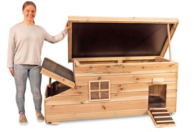 Voldux Kippenhok Fenne 190 x 88 x 81 cm Voldux Bruin