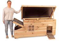 Voldux Kippenhok Fenne 190 x 88 x 81 cm Voldux Bruin - thumbnail