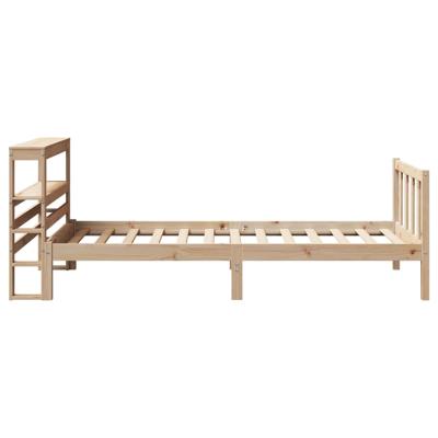Bedframe zonder matras massief grenenhout 140x190 cm