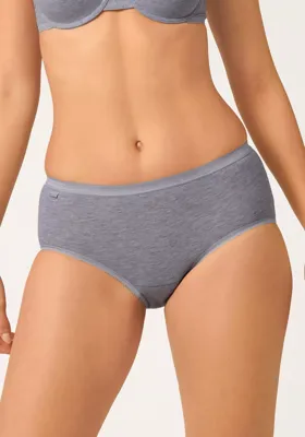 Dames Basic Midi slip - Heup slip - katoenen dames onderbroek - 38 - Grijs | Dames slip - Onderbroek - Ondergoed