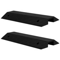 VidaXL Drempelbruggen 2 st 80x40x8 cm rubber - thumbnail