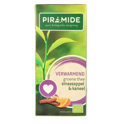Verwarmend groene thee sinaasappel & kaneel bio 20 Zakjes