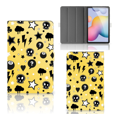 Tablettasje Samsung Galaxy Tab S6 Lite | S6 Lite (2022) Punk Geel Tablettasje Samsung Galaxy Tab S6 Lite | S6 Lite (2022) Punk Geel