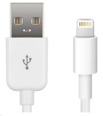 Lightning2 2 m USB A witte kabel USB - kabel USB (2 m, USB A, mannelijk, wit)