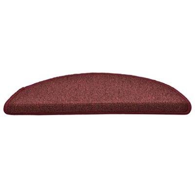 VidaXL Trapmatten 15 st 56x17x3 cm bordeaux halfrond VidaXL Trapmatten 15 st 56x17x3 cm bordeaux halfrond