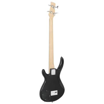 VidaXL Basgitaar voor beginners elektrisch met tas 4/4 46" blauw zwart VidaXL Basgitaar voor beginners elektrisch met tas 4/4 46" blauw zwart