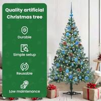 VidaXL Kunstkerstboom met 150 led groen 150 cm pvc en staal - thumbnail