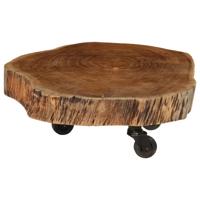 VidaXL Salontafel 60x55x25 cm massief acaciahout - thumbnail